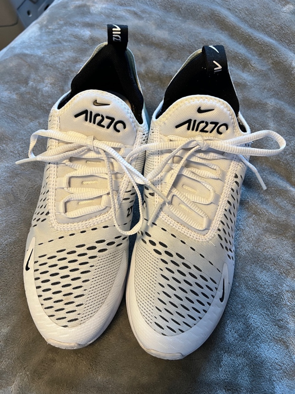 Nike White and Black Air Max Sneakers